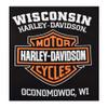 Harley-Davidson Men's Elongated Orange Bar & Shield Black T-Shirt 30290285 (5XL) view 2