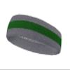 COUVER 2 Color Stripe Terry Sports Headband, 1 Piece, Green/Steel Blue view 2