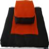 D&D Futon Furniture Zabuton Zafu Set, Yoga, Meditation Seat Cushions, Kneeling, Sitting, Supporting Exercise Pratice Zabuton & Zafu Cushions. (Orange) view 1
