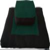 D&D Futon Furniture Zabuton Zafu Set, Yoga, Meditation Seat Cushions, Kneeling, Sitting, Supporting Exercise Pratice Zabuton & Zafu Cushions. (Hunter) view 1