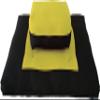 D&D Futon Furniture Zabuton Zafu Set, Yoga, Meditation Seat Cushions, Kneeling, Sitting, Supporting Exercise Pratice Zabuton & Zafu Cushions. (Yellow) view 1