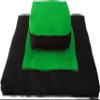 D&D Futon Furniture Zabuton Zafu Set, Yoga, Meditation Seat Cushions, Kneeling, Sitting, Supporting Exercise Pratice Zabuton & Zafu Cushions. (Light Green) view 1