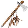 Wuu Jau Co L-111 Native American Peace Pipe Tomahawk Axe, 18", Silver view 2