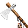 Wuu Jau Co L-111 Native American Peace Pipe Tomahawk Axe, 18", Silver view 3