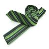 Moda Di Raza Men's Slanted Shadow Stripe Ties Modern Imported Fashion Neckties-Green view 1