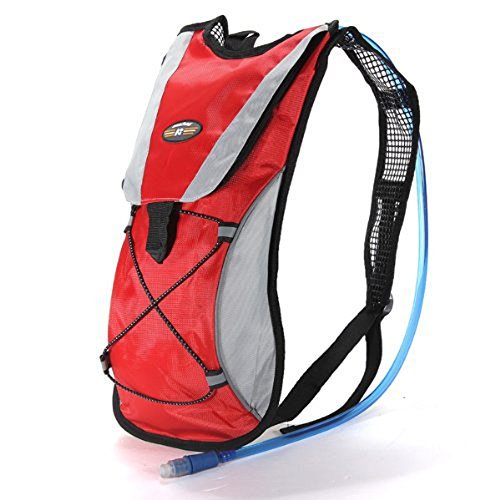 Banner Bonnie Hydration Pack Water Rucksack Backpack Bladder Bag Cycling Bicycle Bike/Hiking Climbing Pouch + 2L Hydration Bladder Red