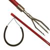 JCS 2 Foot Fiberglass Pole Spear with 3 Prong Trident Tip, Red view 1