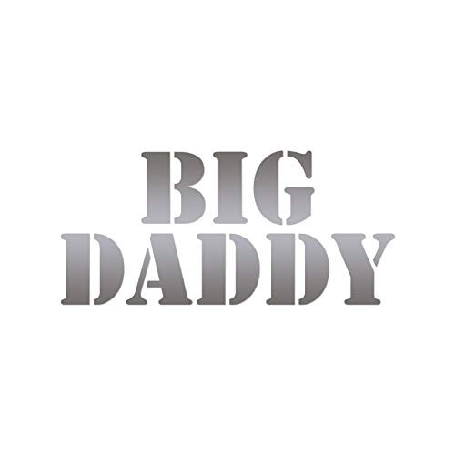 Big Daddy - Vinyl Decal Sticker - 12" x 5.5" - Silver