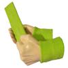 Couver Unisex Cotton Solid/Plain Sweatband Set(Headband x 1+ 4" Wristband x 2) for Sports - Bright Lime Green view 2