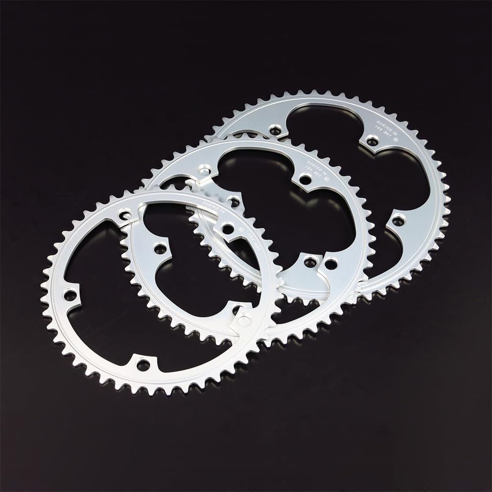 SUGINO SSG144 AA (NJS) W/Header 49S Chain Ring, Silver