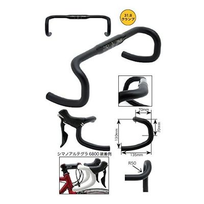DIXNA V23P020 J-Fit Trad, Black, 1.2 inches (31.8 mm), Drop Handle, Handle Width (C-C), 16.5 inches (420 mm)