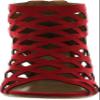 Bonnibel Trina-2 Womens Cut Out Back Zip Wedge Sandals,Red,8 view 3