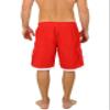 UZZI Men's Relax Long Cargo Swim Trunks Red M view 3