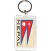 Acrylic KeyChains KeyRings Holders - Asia & Africa Grp 2 (12-Pack, Country: Nepal) view 1