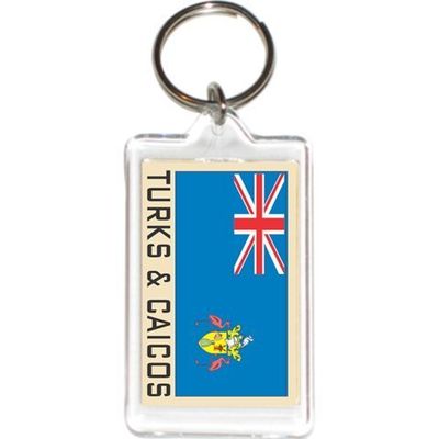 Acrylic KeyChains KeyRings Holders - Asia & Africa Grp 3 (12-Pack, Country: Turks)