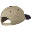2 Tone Brushed Twill Sandwich Cap - Navy Khaki OSFM view 3