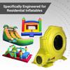 Zoom 1 HP Inflatable Bounce House Blower Air Pump Fan, W4L 750 Watt Residential Inflatable Blower for Bounce Houses, Combos, and Advertising Inflatables, Energy Efficient and Compact for Home Use view 2