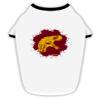 TOOLOUD Jurassic Dinosaur Face Blood Splatter Cotton Dog Shirt White with Black XL view 1