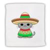 TOOLOUD Cat with Sombrero and Poncho Micro Terry Sport Towel 11" x 18" view 1