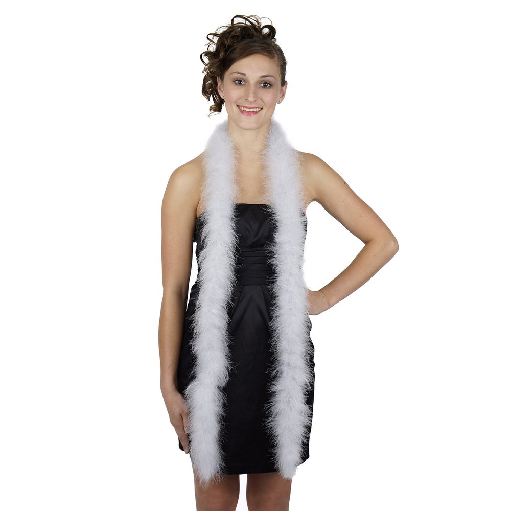 ZUCKER Marabou Boa Medium Weight Solid Color - Silver