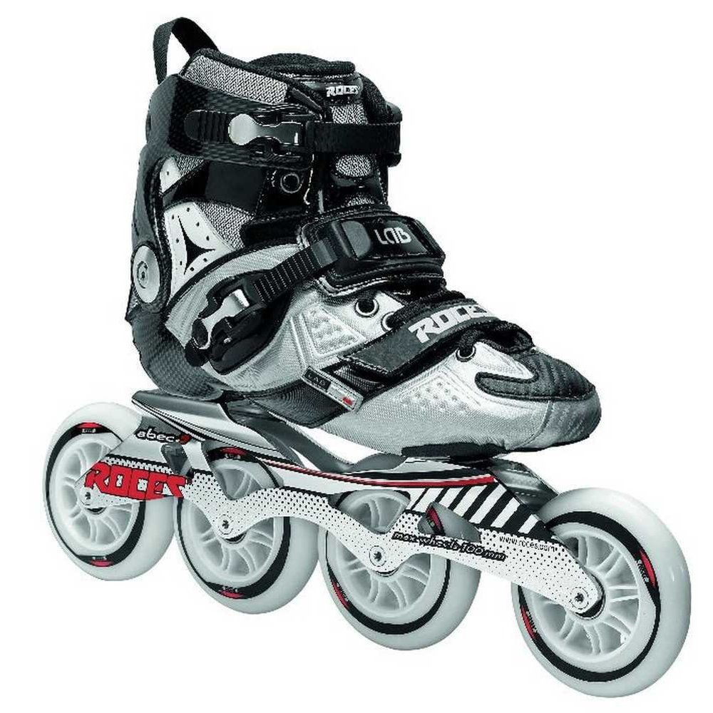 Roces 400721 Men's Model Lab Fitness Inline Skate, US 7, Black/Silver
