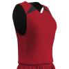Champro Women's Standard Pro-Plus Reversible Basketball Jersey, Scarlet, Black, X-Large