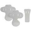 ADAMS USA unisex adult Throw Down Bases ADAMS 3 Piece Slotted Hip Tailbone Football Pad Set Snaps, White, One Size US view 1