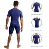 CompressionZ Men's Compression Shirt - Athletic Base Layer for Workouts Running Dry Fit Athletic Training Navy Small view 4