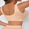Boolavard New Seamless Sports Style Bra Crop Top Vest Comfort Stretch Bras Shapewear (L, Turqoise) view 2