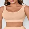 Boolavard New Seamless Sports Style Bra Crop Top Vest Comfort Stretch Bras Shapewear (L, Turqoise) view 4