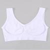 Boolavard Women's Seamless Sports Style Bra Crop Top Vest Stretch Shapewear (US, Alpha, Small, Regular, Regular, White) view 4