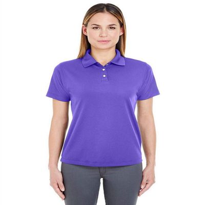 UltraClub Womens Cool & Dry Stain-Release Performance Polo(8445L)-Purple-XS