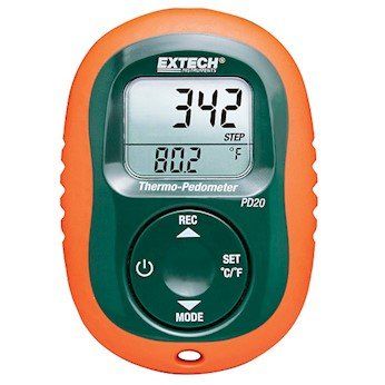 Extech PD20 Pedometer with Temperature Measurements
