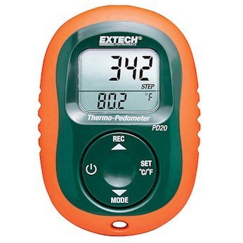 Extech PD20 Pedometer with Temperature Measurements