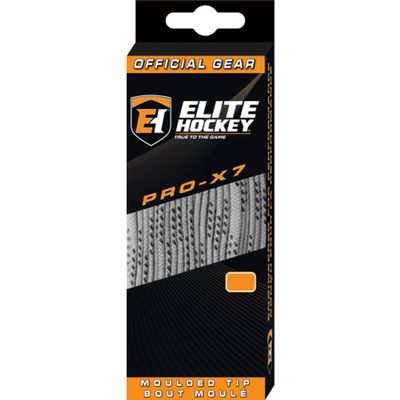 Elite Hockey PRO-X7 Skate Laces (X7-Silver, 120")