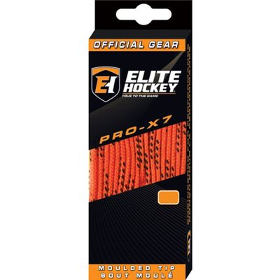Elite Hockey PRO-X7 Skate Laces (X7-Orange, 108")