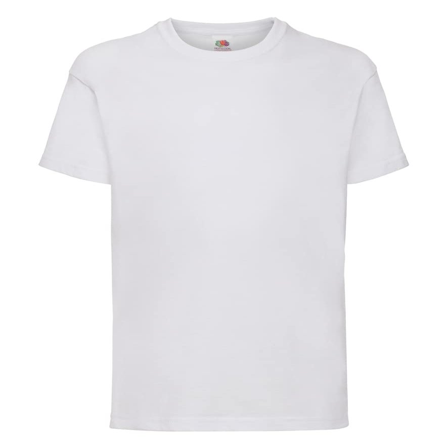 Fruit of the Loom Girls Iconic T-Shirt (7-8 Years) (White)
