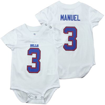 Buffalo Bills NFL Infants EJ Manuel # 3 Creeper Jersey - White (3-6 Months)