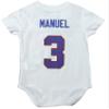 Buffalo Bills NFL Infants EJ Manuel # 3 Creeper Jersey - White (0-3 Months) view 3