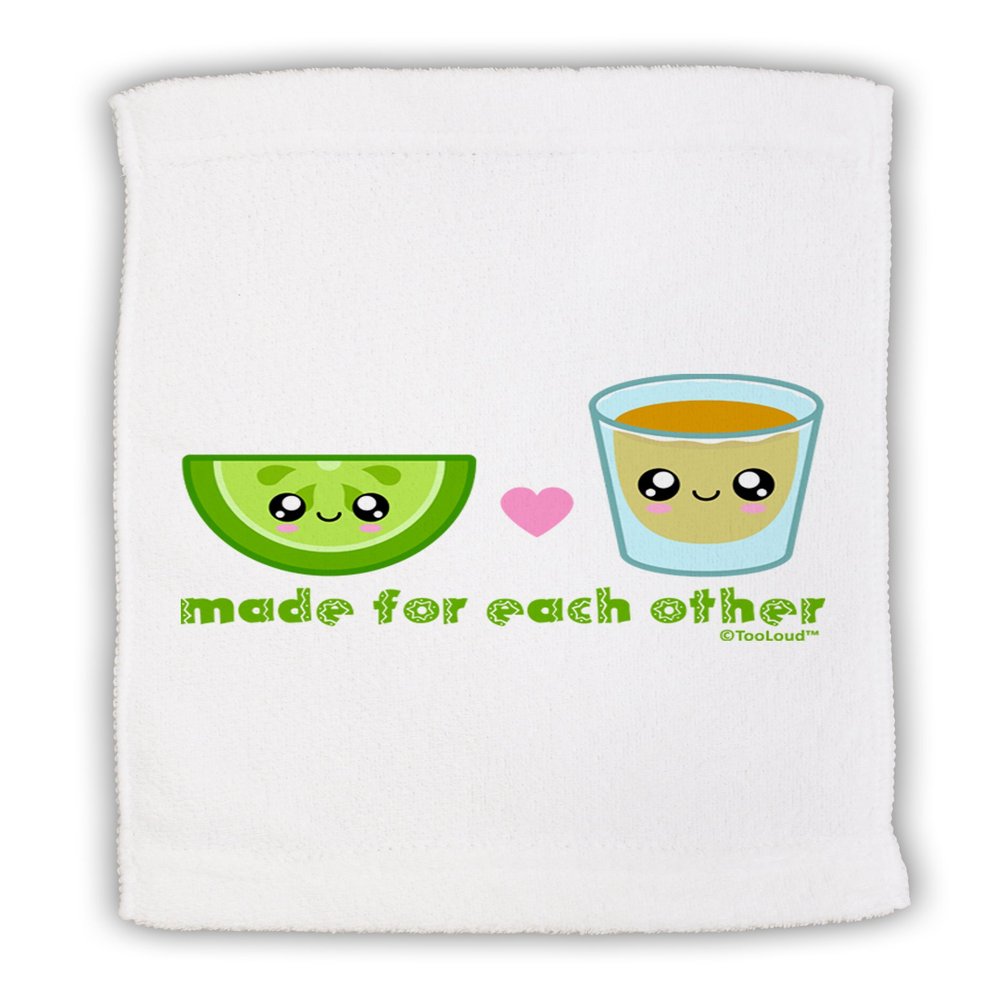 TOOLOUD Cute Tequila Shot and Lime - Made for Each Other Micro Terry Sport Towel 11" x 18"
