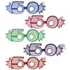 Bulk Buys 50 Glittered Foil Eyeglasses -Pack of 75 view 1