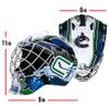 Franklin Sports GFM 1500 NHL Vancouver Canucks Goalie Face Mask view 2