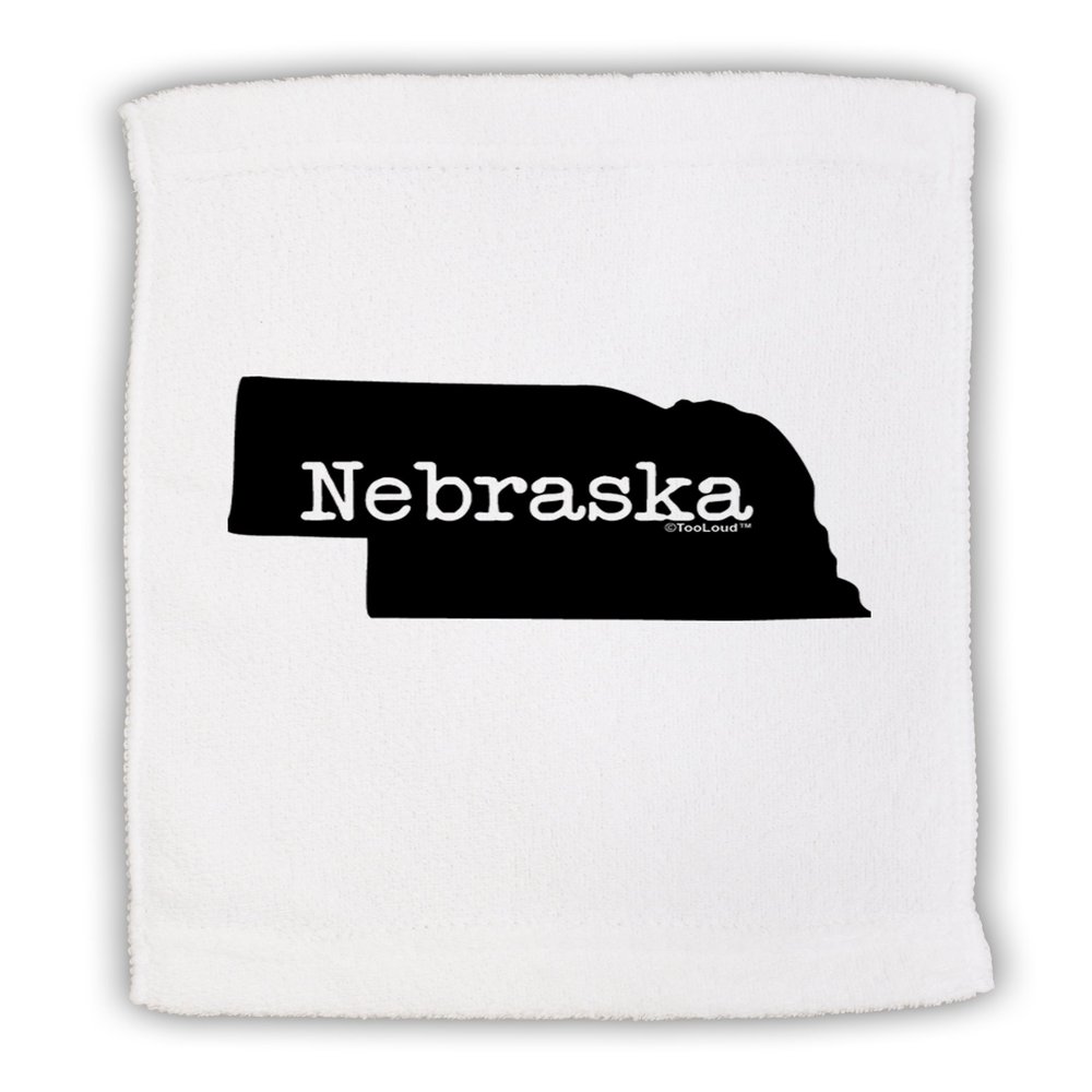 TOOLOUD Nebraska - United States Shape Micro Terry Sport Towel 11" x 18"