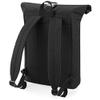 BagBase mens Bagbase Unisex Roll Top Backpack/Rucksack Black Black One size view 2