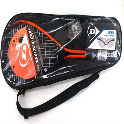 Dunlop Sport SQR Squash Player Pack with Racket, Protective Eyewear,and One Ball