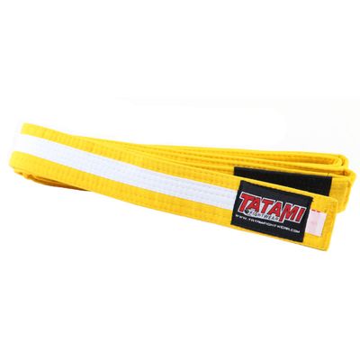 Tatami Fightwear Kids BJJ Rank Belt - M0 - Yellow/White