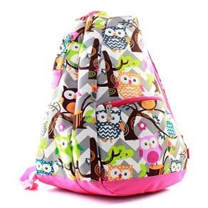 Chevron Owl Tennis Racket Bag