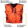 Gamehide Mountain Pass Extreme Big Game Blaze Deer Hunting Vest (Orange Camo, 4X-Large) view 4