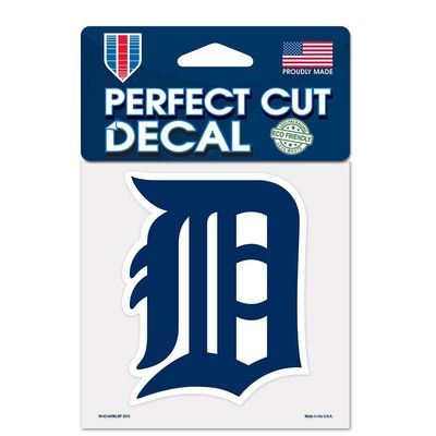 WinCraft MLB Detroit Tigers 4" x 4" Black Outdoor Vinyl Rated Material Decal