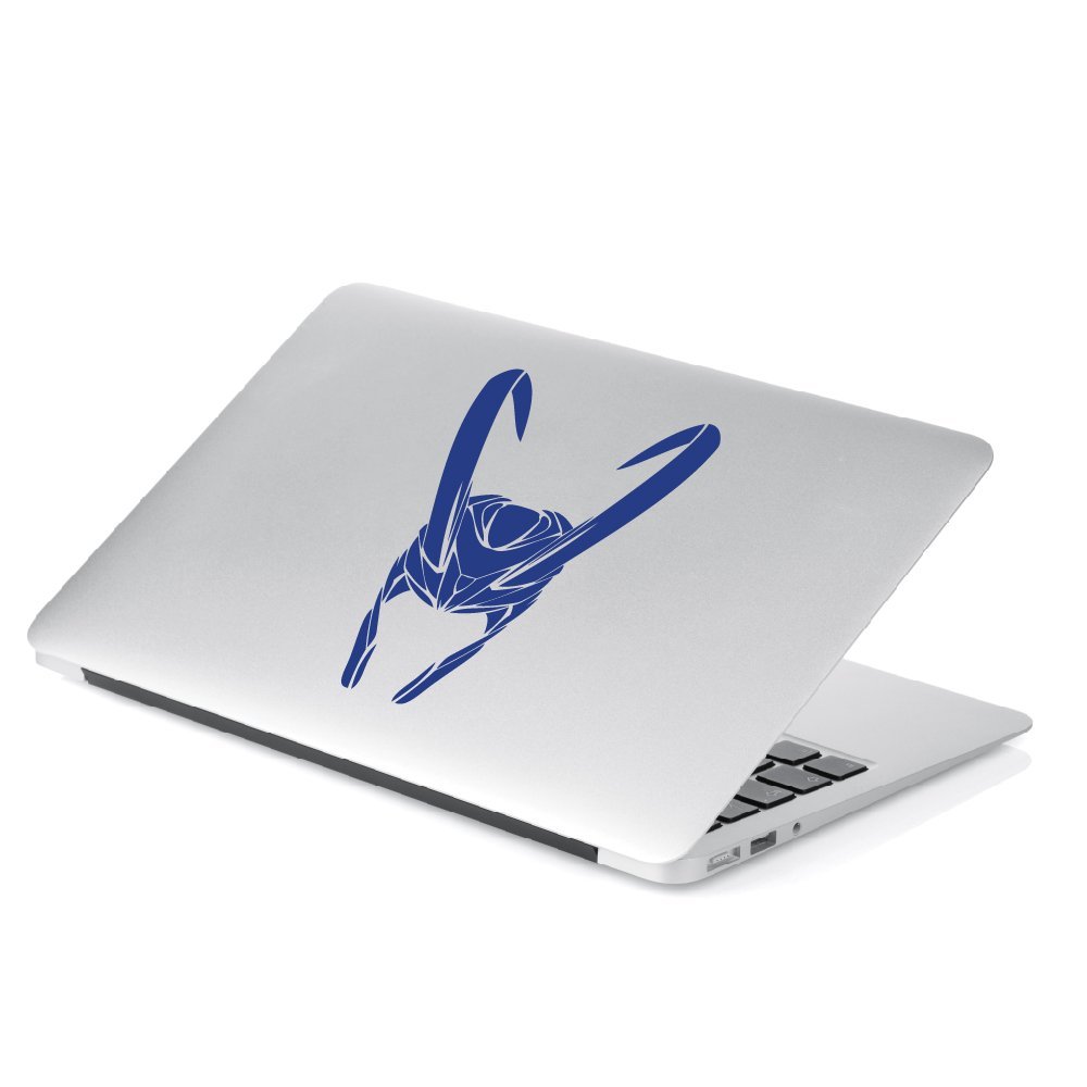 Yoonek Graphics Loki's Army. Loki's Helmet Decal Sticker for Car Window, Laptop, Motorcycle, Walls, Mirror and More. 10" Height. SKU: 493 (Blue)